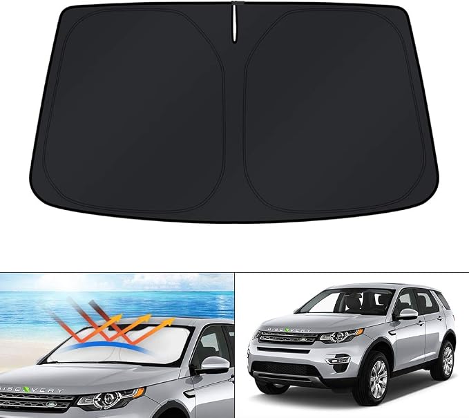 KUST Windshield Sun Shade for Land Rover Discovery Sport 2014-2019 Accessories Custom Fit Sunshade Foldable Window Sun Visor Protector Blocks UV Rays Keep Your Car Cooler
