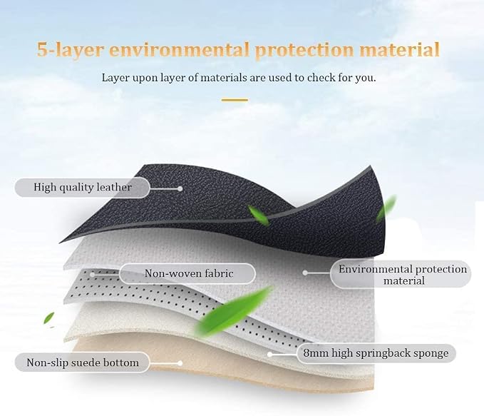 Custom Making Car Floor Mats for 90% Car Model Luxury Leather All Weather Waterproof Anti-Skid Full Coverage Liners (red)