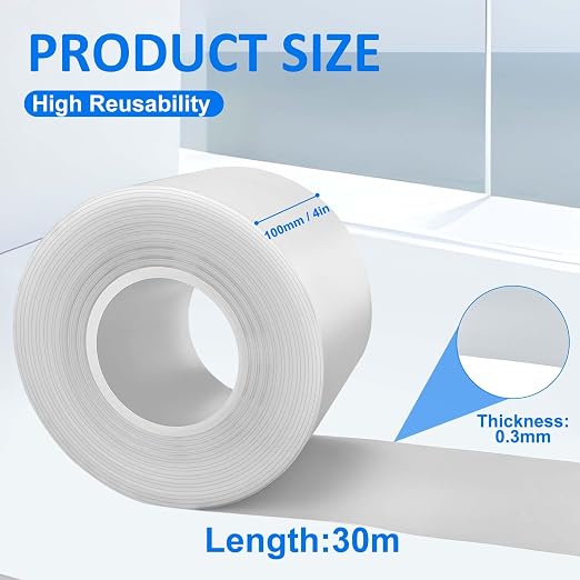 Ecliptica Press Brake Urethane Die Protection Film for Mark-Free Bending Solution, Durable Protective Coating for Defense Against Scratches, and Rust from Metal-on-Metal Contact (4" X .030" X 100')