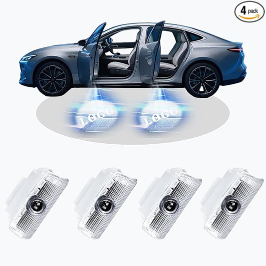 Never Fade Door Light Logo,HD Door Light Logo Welcome Lights Lamp Door Light Puddle Lights Kit Compatible with Accessories (In-in-iti-Style-4Pcs, 4Pcs)