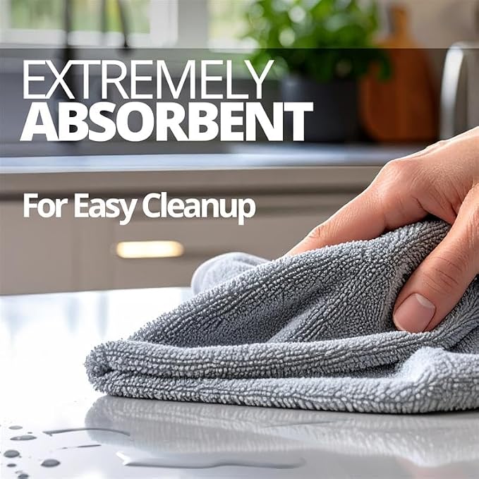 CERAKOTE Microfiber Towels (12 Pack) - Cleaning and Application Towels - Durable 300 GSM Lint-Free Material - Ideal for Cars, Home, Shop and Office