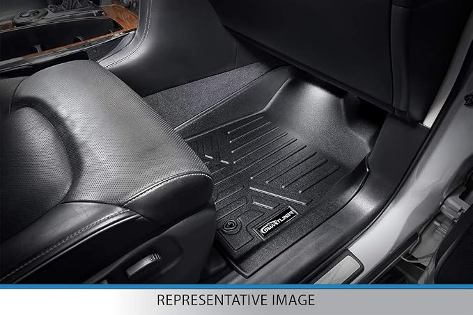 SMARTLINER Floor Mats 3 Row Liner Set Compatible with 2007-2010 Ford Expedition
