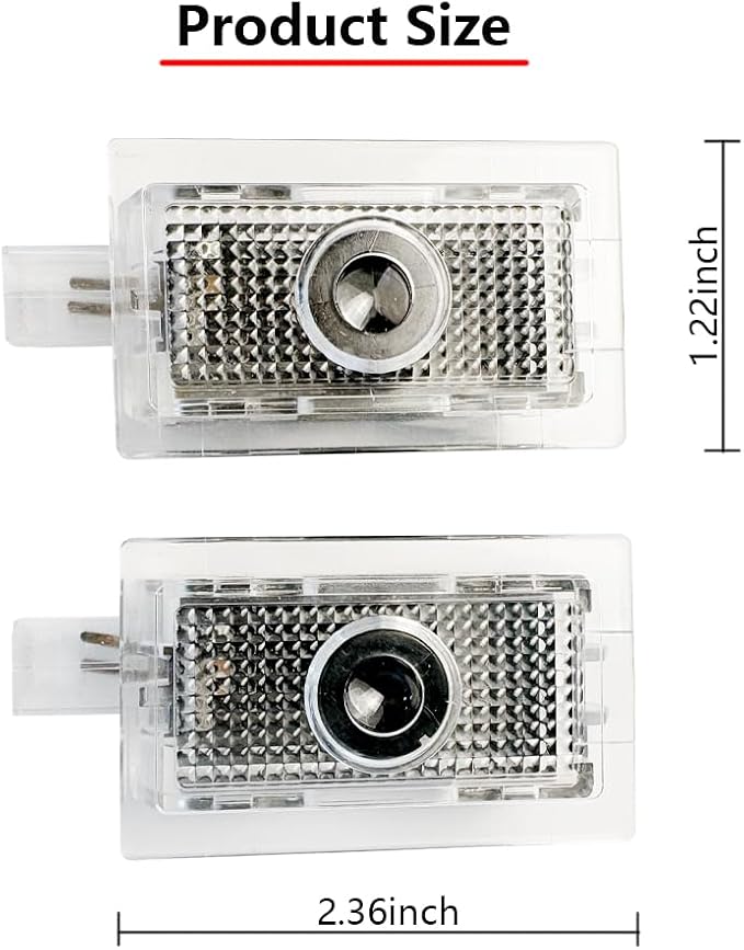 Car Door Logo Lights Puddle Lights Compatible with 300 300C 300S 2005-present LED Puddle Lamps Projector Door Shadow Light Accessories (Pattern 4)