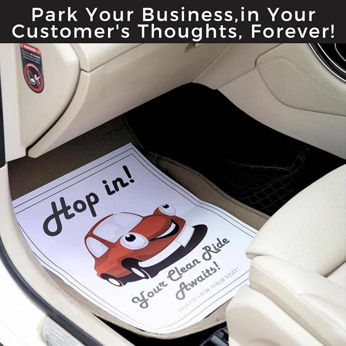 200 Paper Floor Mats for Cars - Disposable Mats - Car Floor Mat Protector - Paper Carpet Protector - Detailing Supplies