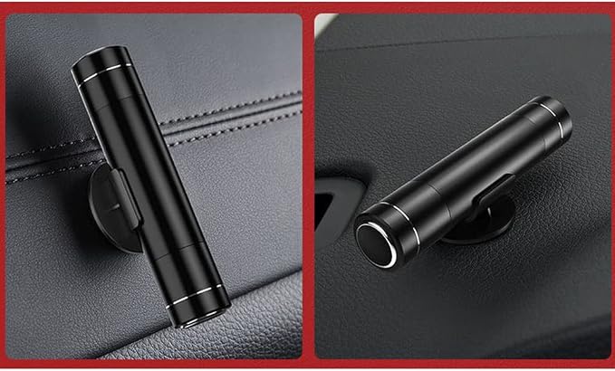 HHXS Car Glass Breaker and Seatbelt Cutter 4 Pack,Car Window Breaker Tool,Portable Car Safety Hammer Escape Hammer with Tempered Glass Sample Universal Safe Hammer Emergency Hammer for Car(Black)