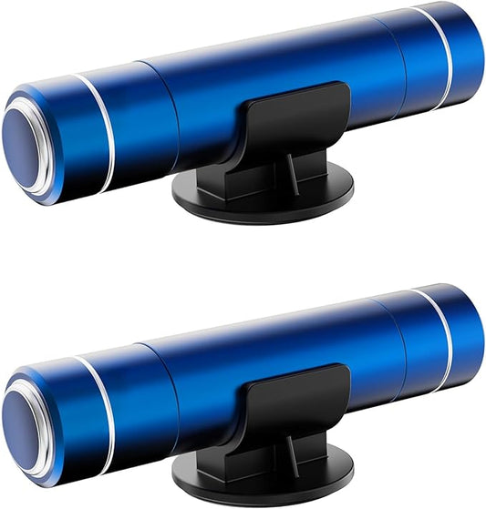 HHXS 2 Pack Window Breaker Seatbelt Cutter Car Window Breaker Safe Hammer Emergency Escape Tool, Glass Breaker Car Escape Tool Life-Saving Emergency Artifact(Blue)