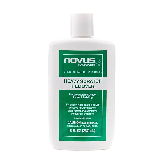 NOVUS 7082 | Heavy Scratch Remover #3 | 8 Ounce Bottle