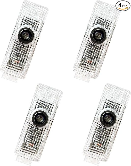 2026 New Lzmytsdklo 4 Pcs 4K HD Never Fade Laser Projection Lights Featuring Glass Lenses, Puddle Lights, Compatible with 1/2/3/4/5/6/7/X1/X2/X3/X4/X5/X6/X7/M/Z/GT M with Letter