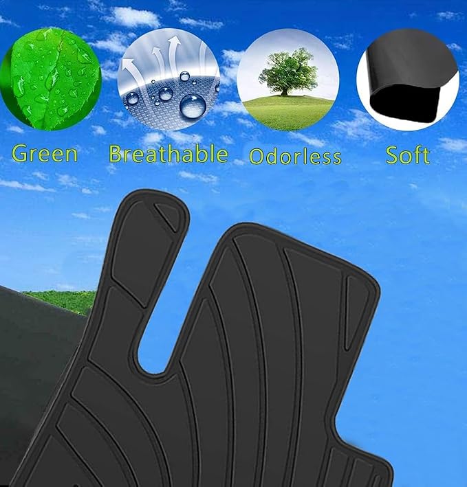 Floor Mats Custom Fit Mercedes Benz-C Class Sedan Only 2022-2025 2026 W206 S206 Rubber Full Black Car Liners All Weather Odorless