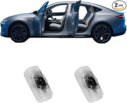 Never Fade LED Car Door Light Door Light Logo Welcome Logo Lights Accessories Compatible withLS/ES/is/LX/RX/GS/GX/RC/U（2PCS）