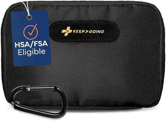 KeepGoing Travel First Aid Kit for Car, Home, Hiking, Camping and Outdoor Emergencies - First Aid Kit Travel Size TSA-Approved
