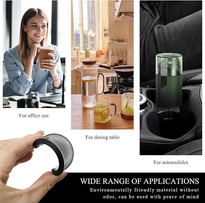 DXNQ 2 PCS Car Cup Coasters, 2.76 Inch Anti-Slip Checkered Vehicle Cup Holder Insert Coasters, Auto White & Black Drink Cup Mats for Front Console Cup Holders, Car Accessories (Checkerboard)
