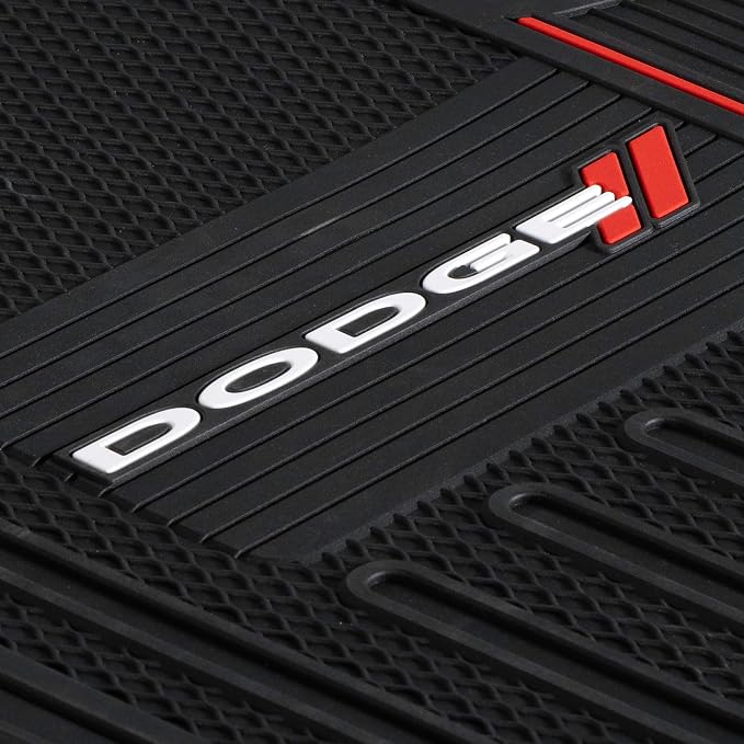 Plasticolor Elite 'Dodge' Automotive Floor Mat Set, (001468R01), Black