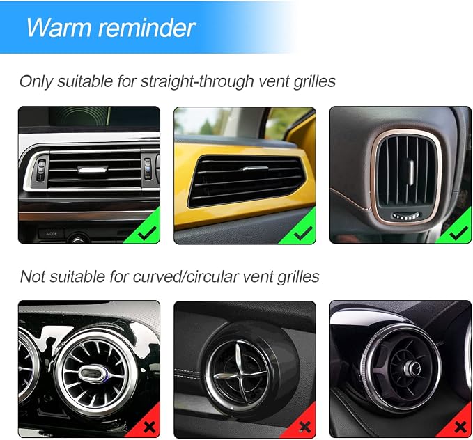10 PCS Bling Car Air Vent Outlet Trim, Rhinestone Air Conditioner Decoration Strip for Vent Outlet, Universal Bendable Trim Interior Accessories for Most Air Vent Outlet (White)