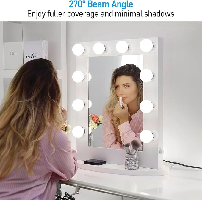 TORCHSTAR 6-Pack G25 LED Light Bulbs, 5W 450LM, Dimmable, 5000K | UL Listed, 40W Equivalent Daylight Vanity Globe Round Bulbs, E26 Base Decorative Bulb, for Bathroom Vanity or Mirror