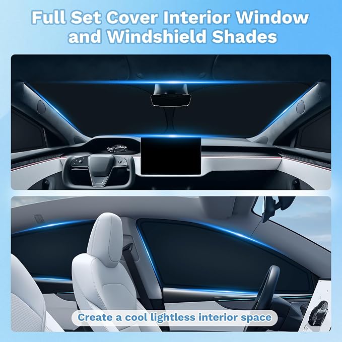 KUST Car Window Shades for BMW X5 2019-2025 Windshield Sun Shade Side Window Cover UV Block Privacy Protection Accessories for Camping Blackout Rear Back Full Set 10PCS