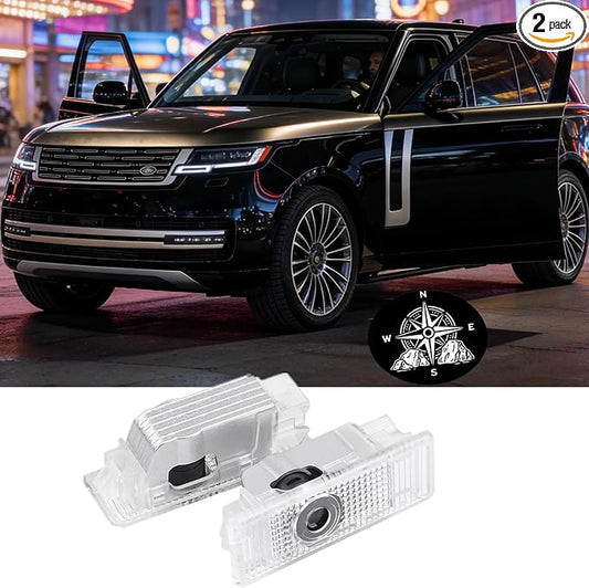 Car Door Lights Logo Projector Puddle Lights,HD LED Courtesy Welcome Lights - Compatible with Range Rover 2010-2022/Discovery 2015-2022/ Evoque 2013-2015/Freelander 2 2010-2012