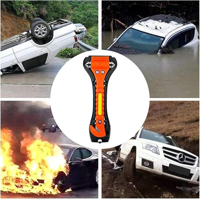 20 Pack Car Safety Hammer, 2 in 1 Car Escape Tool Seatbelt Cutter and Car Window Glass Hammer Breaker for Home Rescue and Car Emergency Escape Tools