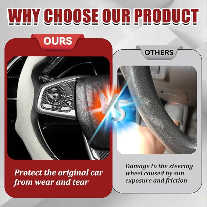 Car Steering Wheel Cover, Soft Brethable Suede Non-Slip Vehicle Steering Wheel Protector, Comfortable Sporty Auto Interior Protection Accessories, Universal for Truck SUV Van (Apricot White)