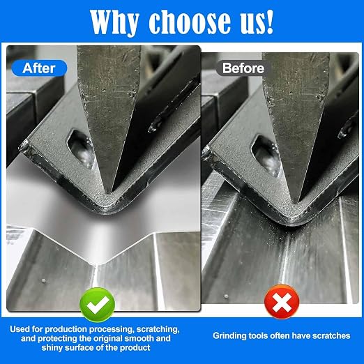 Press Brake Urethane Die Protection Film for Mark-Free Bending Solution, Durable Protective Coating for Defense Against Scratches, and Rust from Metal-on-Metal Contact (6" X .030" X 100')