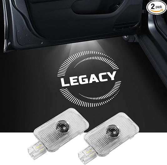 2Pcs Car Door Light Logo Projector for Subaru LED Ghost Shadow Puddle Light | Non Fade Courtesy HD Projector Laser Lamp Car Entry Lighting Interior Accessories (Legacy)