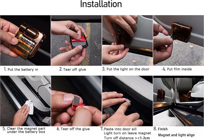 NewL 2 Pcs Led Car Door Welcome Light for Blue Horse Logo Symbol Projector Lights Ghost Shadow Light | Clear ghost shadow projection, no damage to wiring, easy to install on car doors, universal fit for most vehicles