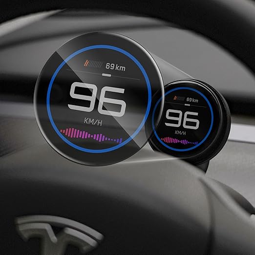 TITA HUD Pro Head Up Display for Tesla Model 3/Y 2022-2026 (Highland/Juniper), Real-Time Speed & Driving Data, 1.8" LCD Screen, Magnetic Charging Mount, Customizable UI, OTA Updates
