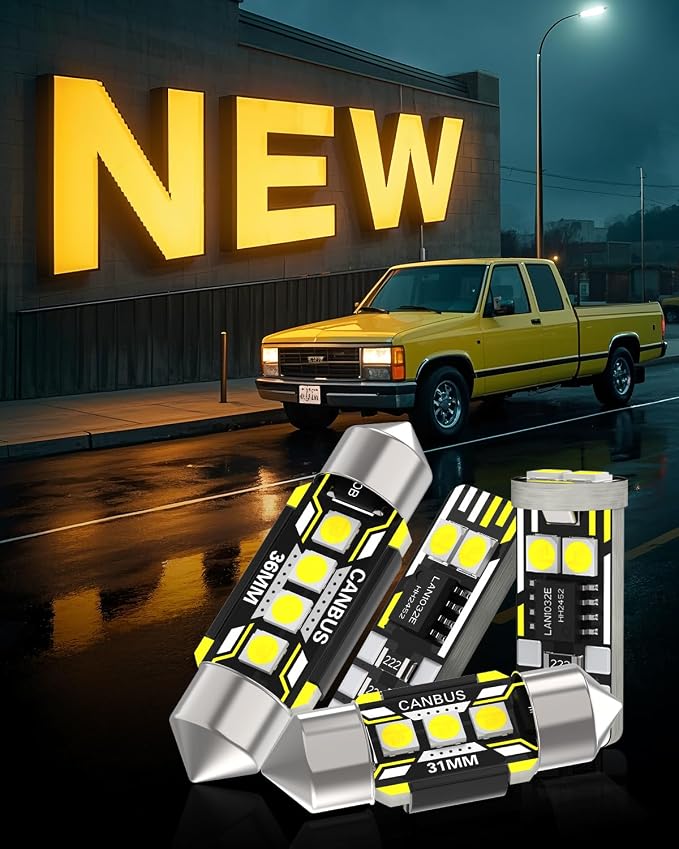 BMT xms Car Interior LED Light Replacement for Toyota Corolla 2019-2024,6000K Super Bright Interior Light Bulbs Package, 8pcs