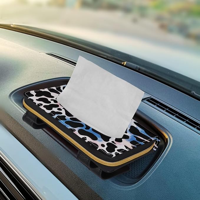Visor Automotive Tissue Holder Cow Car Sun Visor Tissue Box for Back Seat Car Interior Accessories