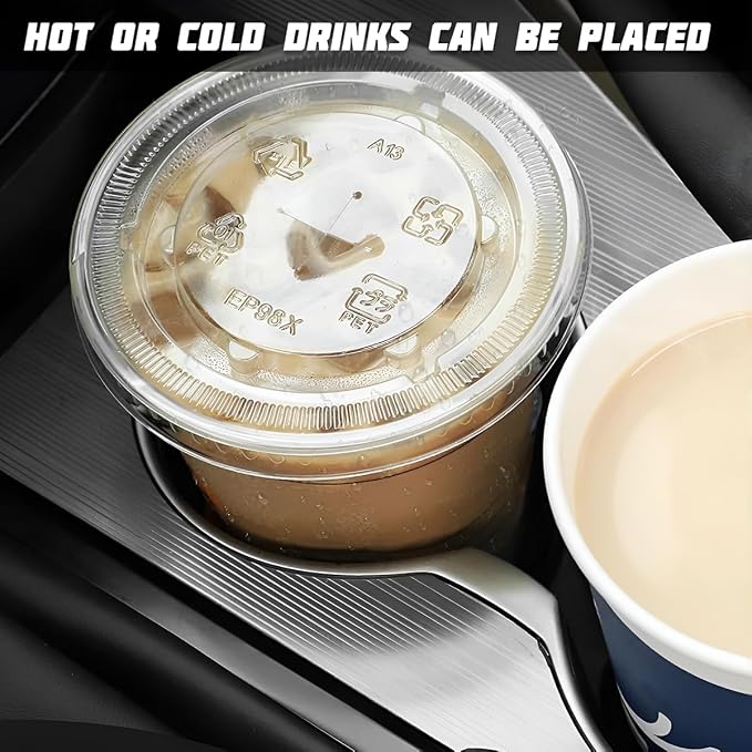 4PCS Bling Car Cup Holder Coaster, Crystal Rhinestone Insert Dustproof Non-Slip Drink Cup Mat, Diamond Shockproof Auto Interior Water Bottle Pad Cushion Coaster, Universal Fit (Black)