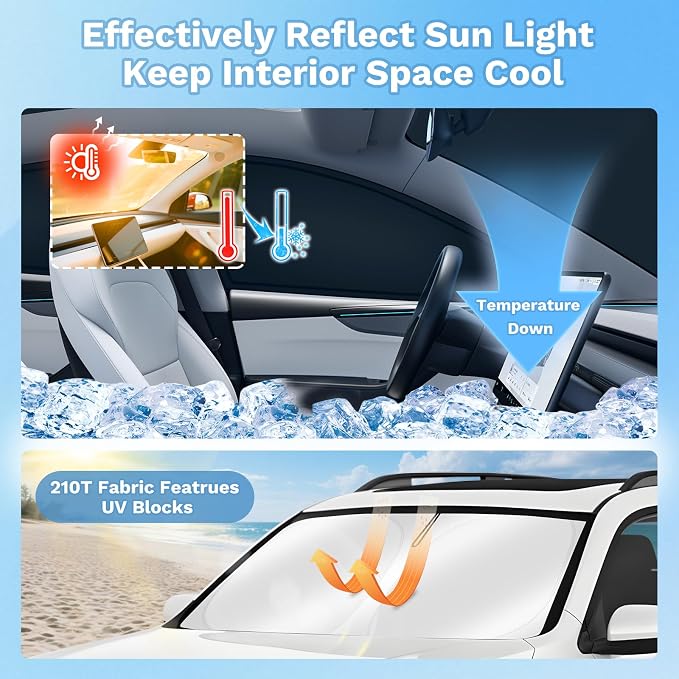 KUST Car Window Shades for Toyota RAV4 2026 Windshield Sun Shade Side Window Cover UV Block Privacy Protection Accessories for Camping Blackout Rear Back Full Set 8PCS