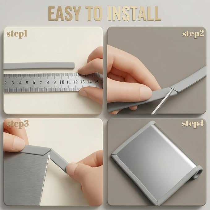 Rubber U Channel Edge Trim, Door Seal Strip, Fits Edge up to 1/16 Inch (1. 6mm) U Shape Weather Stripping(20 Feet,Gray)