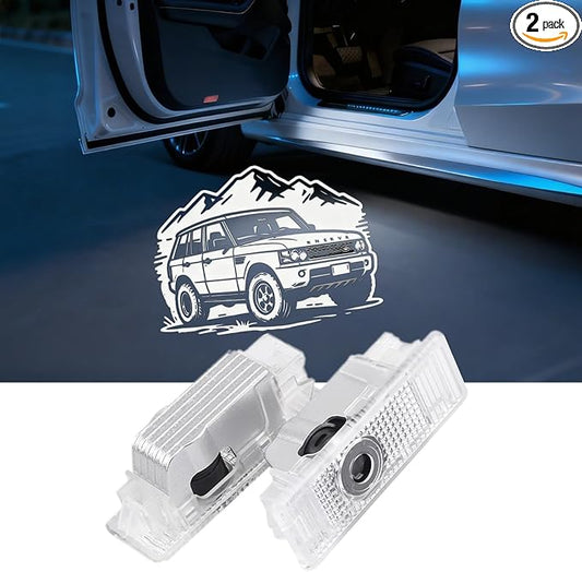 Car Door Lights Logo Projector Puddle Lights,HD LED Courtesy Welcome Lights - Compatible with Range Rover 2010-2022/Discovery 2015-2022/ Evoque 2013-2015/Freelander 2 2010-2012