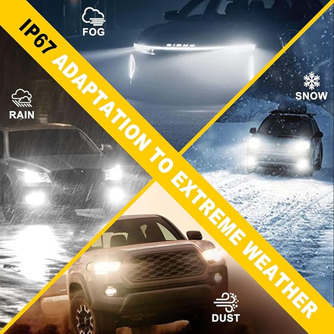 AHOBXD H11 LED Bulbs, H8 H9 H16 Bulbs Upgraded 900% Brightness Super Bright with Fan Cooling 60000LM 1:1 Halogen Mini Size 80000Hrs Lifespans Fog Lights Pack of 2