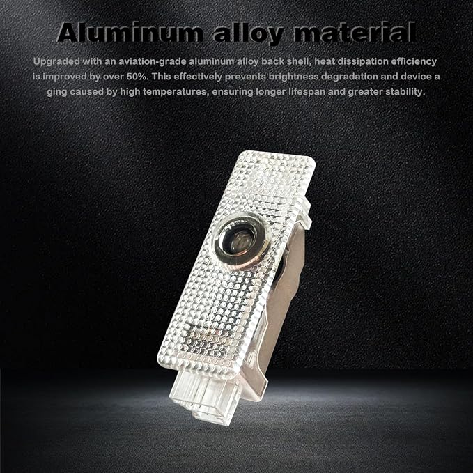 2026 New Lzmytsdklo 4 Pcs 4K HD Never Fade Laser Projection Lights Featuring Glass Lenses, Puddle Lights, Compatible with 1/2/3/4/5/6/7/X1/X2/X3/X4/X5/X6/X7/M/Z/GT M with Letter