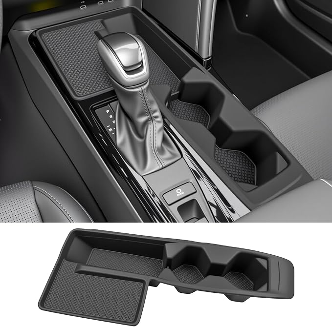 Cup Holder for 2025 2026 Toyota Camry Center Console Cup Holder Insert with Wireless Charging Mat Cupholder Organizer Coaster Liner for 25 26 Camry Interior Accessories Black