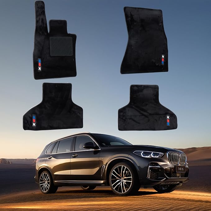 Custom 3D Car mats for BMW X2 2018-2023 Wool Carpet Floor Mats - High-Density All-Weather Full Coverage Anti-Slip Car Floor Mats