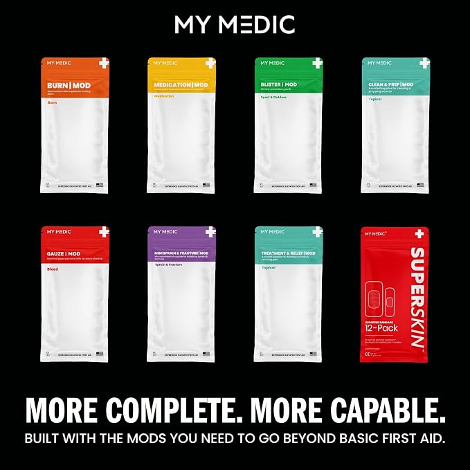 MY MEDIC MyFAK PRO IFAK Trauma Kit & First Aid Kit with Tourniquet - HSA FSA Items - Built in USA - Premium Medical Supplies, Trauma Pack & Medic Kit Bag for Home & Auto Emergency Preparedness, Red