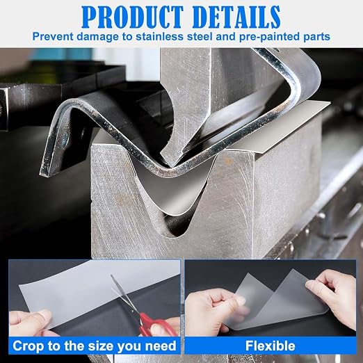 Ecliptica Press Brake Urethane Die Protection Film for Mark-Free Bending Solution, Durable Protective Coating for Defense Against Scratches, and Rust from Metal-on-Metal Contact (4" X .030" X 100')
