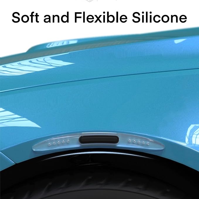 4PCS Car Door Edge Guard Protectors, Silicone Auto Body Protector Trim Guard Universal Anti-Collision Car Protector Strips for Truck SUV Vehicle Sedans, Transparent