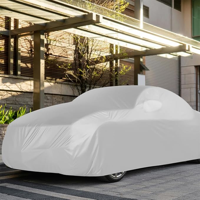 Heavy Duty Waterproof SUV Car Cover XL Sun Protection Thickened Full Vehicle Cover for All-Weather Outdoor Use Compatible with Trucks and Automobiles