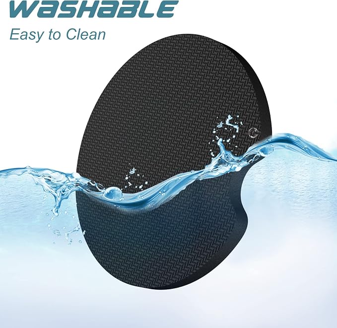 Aiawoxc Car Cup Holder Coasters, 2 Pack Universal Auto Anti Slip Insert Coaster with A Finger Notch, Cute Car Assecories for Women Men, Cup Mat for Most Interior, Ink Blue Marble