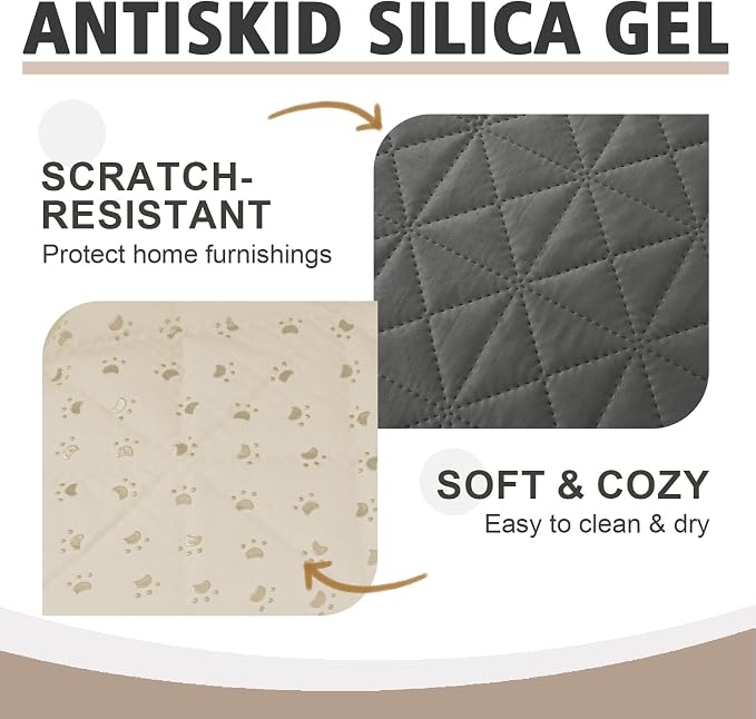 Ameritex Sofa Cover Waterproof for Seats Couch Cover for Dogs Pet Couch Cover Velvet for Chair Loveseat Sofa Machine Washable (Dark Grey, 30x80 Inch)
