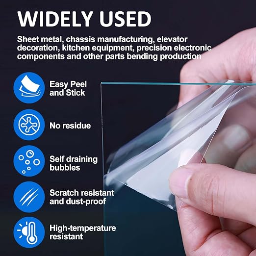 Press Brake Urethane Die Protection Film for Mark-Free Bending Solution, Durable Protective Coating for Defense Against Scratches, and Rust from Metal-on-Metal Contact (6" X .030" X 100')