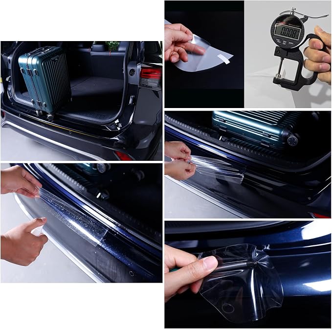 Car Rear Bumper Protector Guard for Honda Accord 2018-2022 Accessories, 8.5 Mil Clear TPU PPF Paint Protection Film, Invisible Anti-Scratch Trunk Lip Shield (1 PCS)