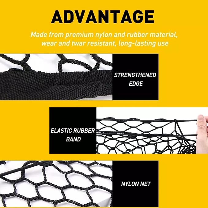 for Subaru Outback Envelope Style Truck Bed Cargo Net - Fits 2013-2024 2025 2026 Outback Accessories Cargo Net for Pickup Truck Bed - Heavy Duty Carabiners