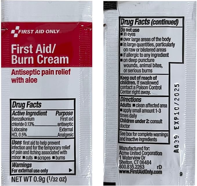 First Aid Only 9302-25M 25-Person Contractor's First Aid Kit for Home Renovation, Job Sites, and Construction Vehicles, 178 Pieces, White