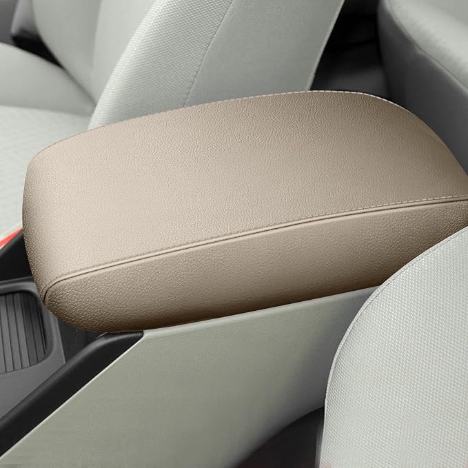 AOMSAZTO Console Covers for 2012-2015 Civic Honda Beige Armrest Cushion for Civic
