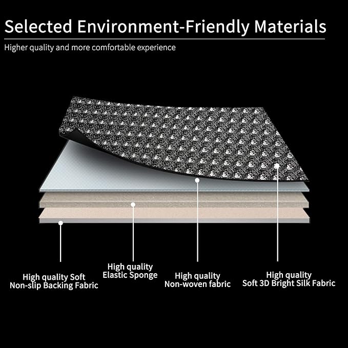 Auto Newer Luxury Breathable Car Seat Cover Fit Four Seasons, Universal Front of Car Seat Cushions, Bottom Seat Covers of Full Wrapped Edge,Universal Fit for 95% Cars,SUV,Pickup(Black，1PCS)