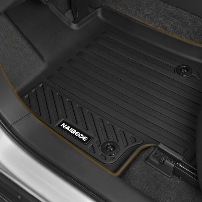 Naibeve Floor Mats for 2026 Cadillac Vistiq 6 Seats 2nd Row Bucket Seats | All Weather Custom Fit Floor Mats, Cargo Mat, 2nd/3rd Row Backrest Mats Interior Protector accessories